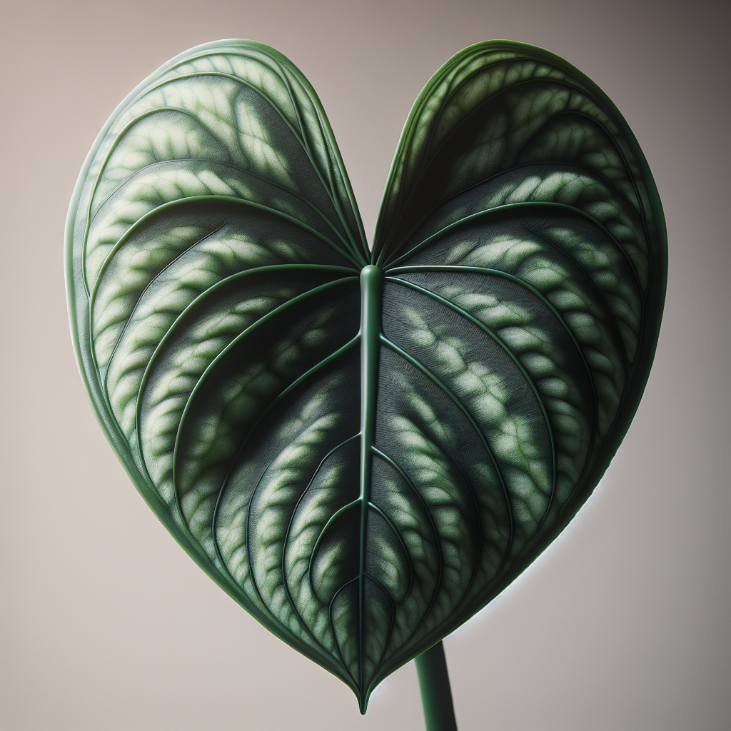 Anthurium clarinervium featured image with white veining
