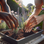 Taking semi-ripe lavender cuttings for propagation