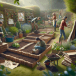 Building a no-dig garden bed with cardboard and compost in the UK