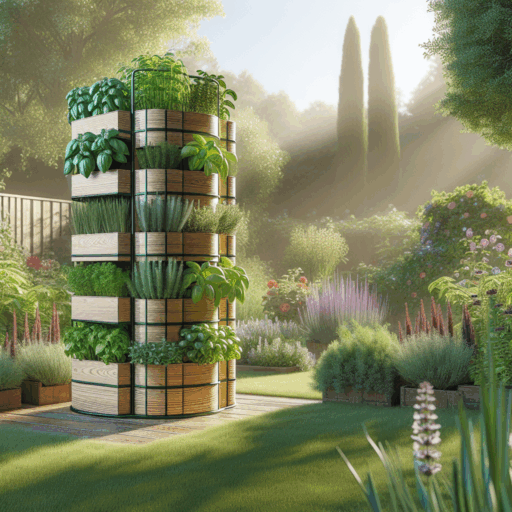 Vertical Herb Tower - DIY Garden Project