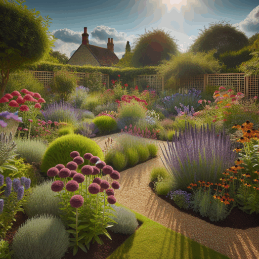 drought-tolerant flower beds for pollinators