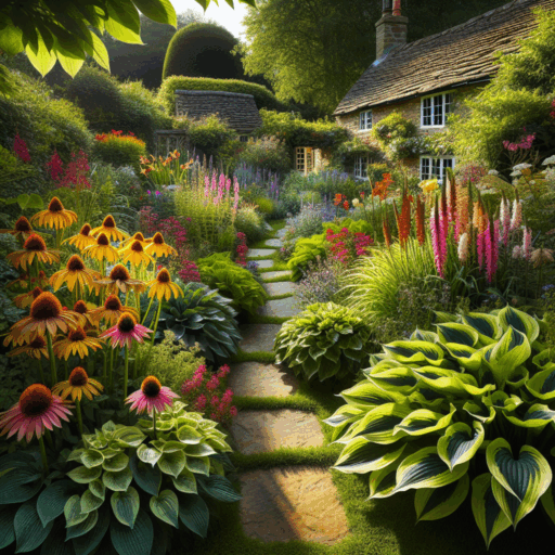 Low-maintenance perennials in a UK garden for all seasons