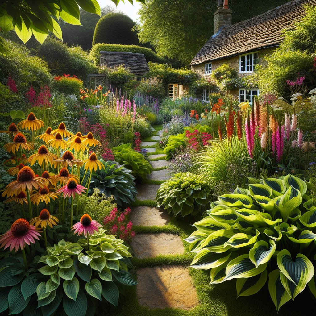 Low-maintenance perennials in a UK garden for all seasons